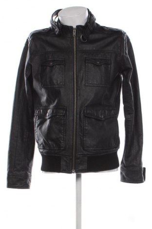 Geacă de piele pentru bărbati H&M, Mărime L, Culoare Negru, Preț 271,99 Lei