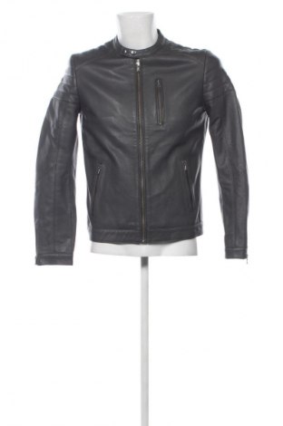 Geacă de piele pentru bărbati Promod, Mărime M, Culoare Gri, Preț 357,99 Lei