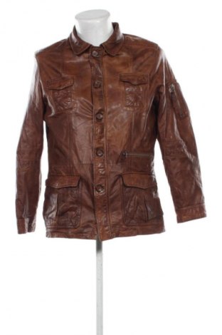 Geacă de piele pentru bărbati Tailor & Son, Mărime L, Culoare Maro, Preț 541,91 Lei
