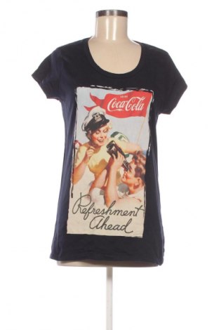 Damski T-shirt Coca Cola, Rozmiar L, Kolor Niebieski, Cena 49,34 zł