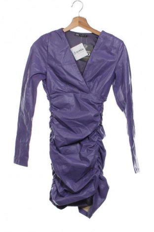 Sukienka Zara, Rozmiar XS, Kolor Fioletowy, Cena 169,60 zł