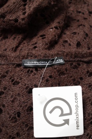 Дамски пуловер Compagnia Italiana, Размер S, Цвят Кафяв, Цена 22,10 лв.
