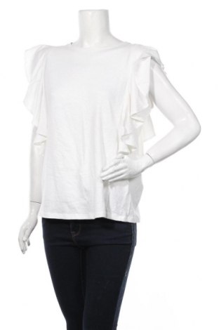 Bluză de femei Hugo Boss, Mărime XL, Culoare Ecru, 50% bumbac, 50% in, Preț 298,19 Lei