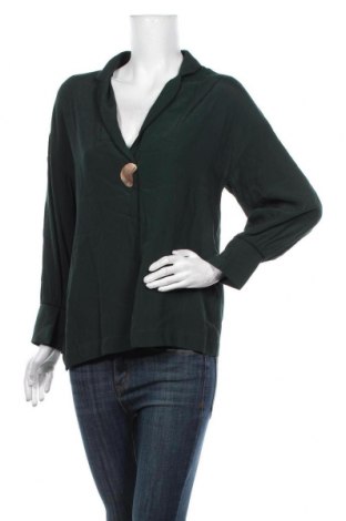 Bluză de femei Zara, Mărime XS, Culoare Verde, Viscoză, Preț 23,34 Lei