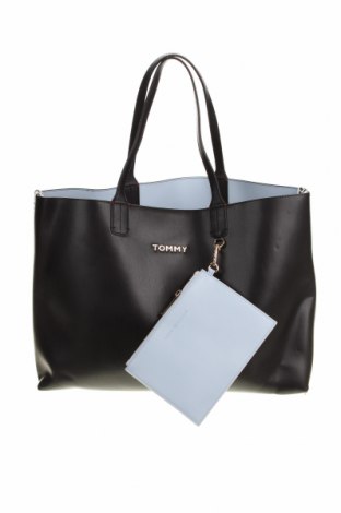 Γυναικεία τσάντα Tommy Hilfiger, Χρώμα Μαύρο, Δερματίνη, Τιμή 90,13 €