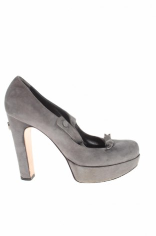 Дамски обувки TWINSET, Размер 39, Цвят Сив, Естествен велур, Цена 52,92 лв.