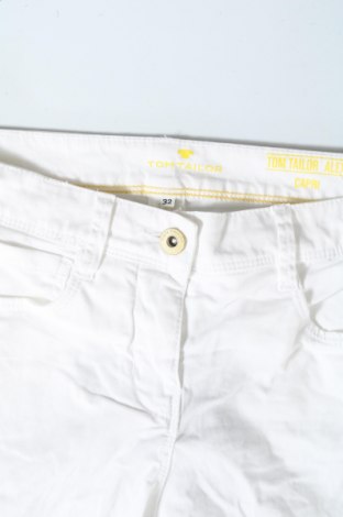 Γυναικείο παντελόνι Tom Tailor, Μέγεθος XS, Χρώμα Λευκό, 97% βαμβάκι, 3% ελαστάνη, Τιμή 23,71 €