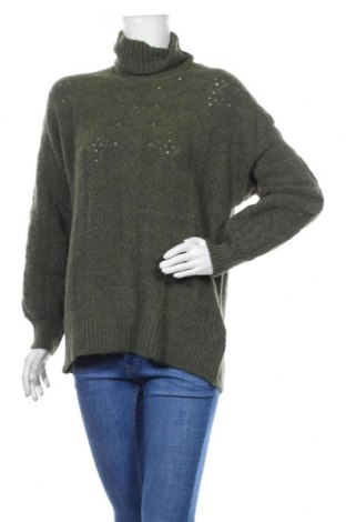 Дамски пуловер An'ge, Размер M, Цвят Зелен, 60% акрил, 14% полиамид, 10% полиестер, 8% вълна, 8% вискоза, Цена 77,40 лв.