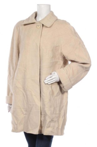 Дамско палто, Размер XL, Цвят Екрю, Вълна, Цена 34,65 лв.