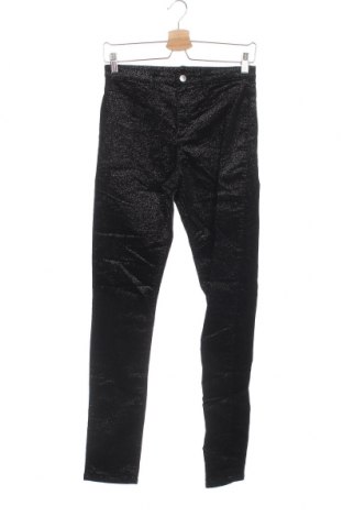 Pantaloni pentru copii H&M, Mărime 14-15y/ 168-170 cm, Culoare Negru, 98% bumbac, 2% elastan, Preț 31,34 Lei