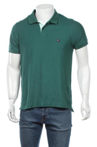 Herren T-Shirt Tommy Hilfiger, Größe L, Farbe Grün, Baumwolle, Preis 32,17 €