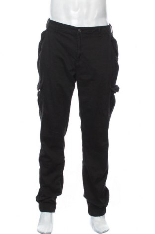 Męskie spodnie Urban Classics, Rozmiar L, Kolor Czarny, 98% bawełna, 2% elastyna, Cena 83,25 zł