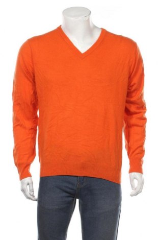 Pánský svetr , Velikost XL, Barva Oranžová, 70% vlna, 30% kašmír , Cena  741,00 Kč