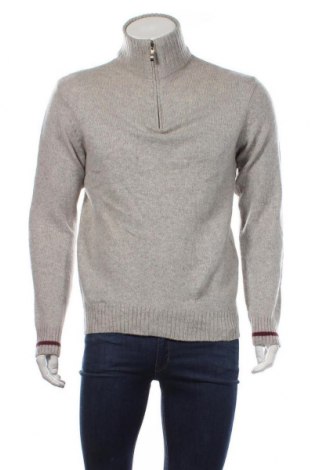 Мъжки пуловер Conbipel, Размер L, Цвят Сив, 80% вълна, 20% полиамид, Цена 22,05 лв.