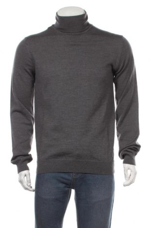 Мъжки пуловер Hugo Boss, Размер L, Цвят Сив, Вълна, Цена 263,40 лв.