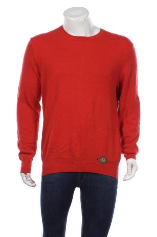 Męski sweter United Colors Of Benetton, Rozmiar L, Kolor Czerwony, Wełna, Cena 76,80 zł