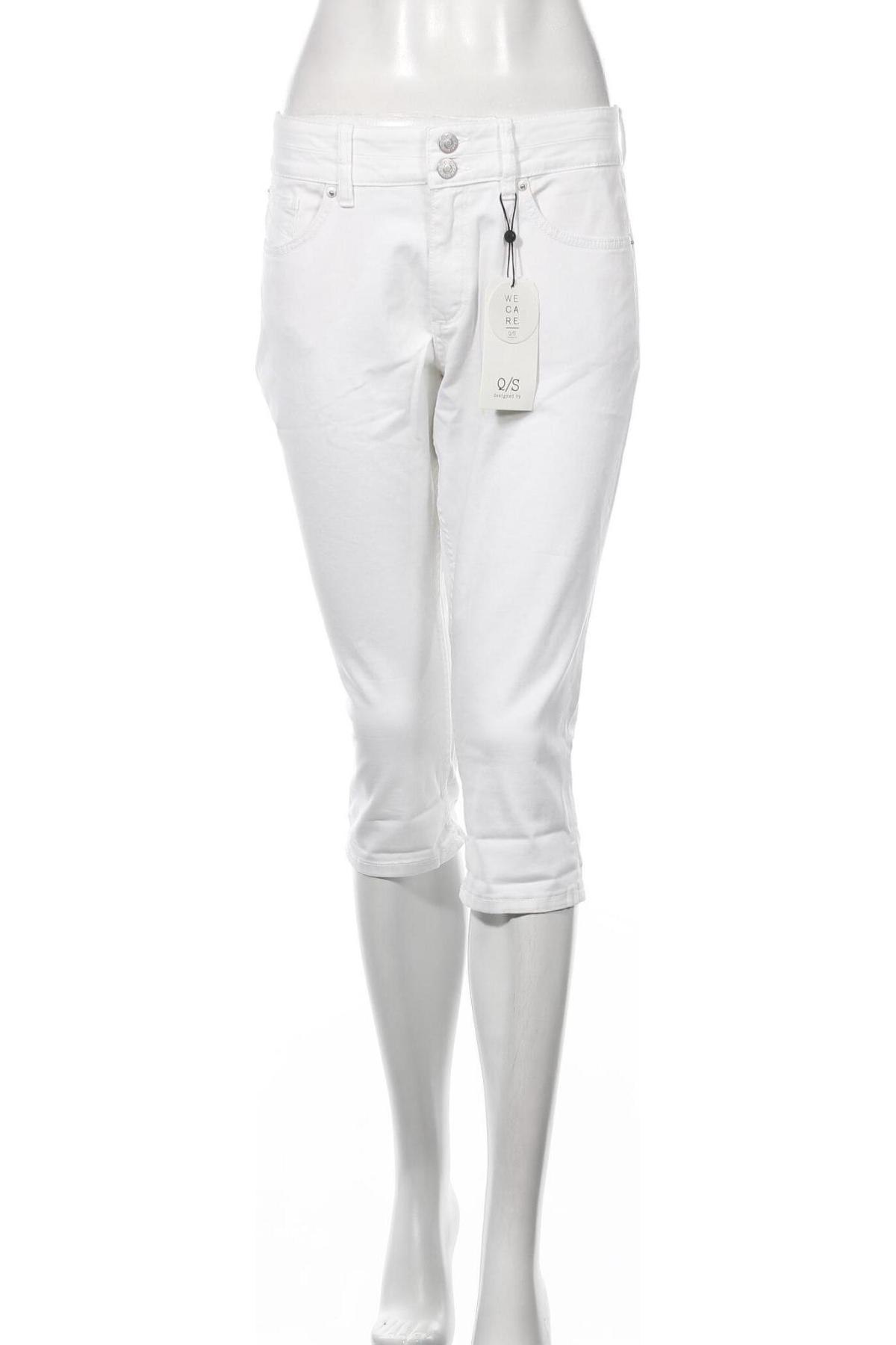 Γυναικείο Τζίν Q/S by S.Oliver, Μέγεθος M, Χρώμα Λευκό, 98% βαμβάκι, 2% ελαστάνη, Τιμή 26,60 €