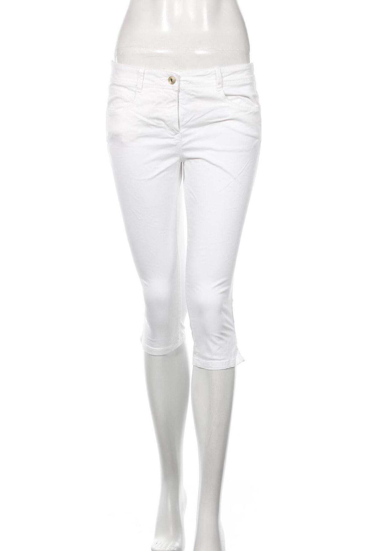Γυναικείο παντελόνι Tom Tailor, Μέγεθος S, Χρώμα Λευκό, 97% βαμβάκι, 2% ελαστάνη, Τιμή 18,97 €