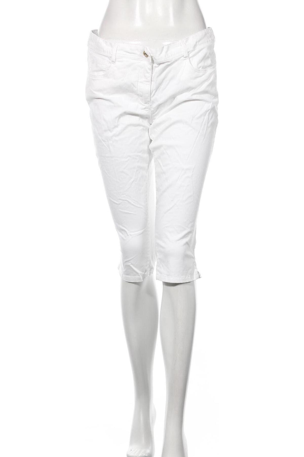 Γυναικείο παντελόνι Tom Tailor, Μέγεθος L, Χρώμα Λευκό, 97% βαμβάκι, 3% ελαστάνη, Τιμή 47,42 €