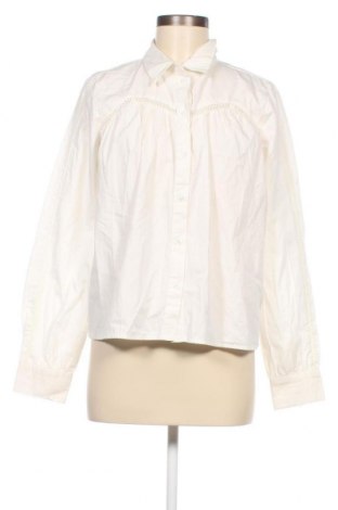 Γυναικείο πουκάμισο Pieces, Μέγεθος L, Χρώμα Λευκό, Τιμή 9,40 €