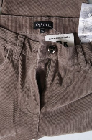 Pantaloni de velvet de femei Caroll, Mărime S, Culoare Gri, Preț 197,37 Lei