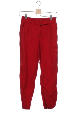 Дамски панталон Massimo Dutti, Размер XS, Цвят Червен, 99% вълна, 1% еластан, Цена 60,00 лв.