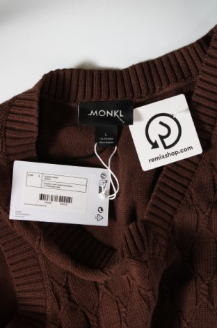 Дамски пуловер Monki, Размер L, Цвят Кафяв, Цена 24,30 лв.