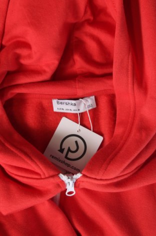 Γυναικείο φούτερ Bershka, Μέγεθος XL, Χρώμα Κόκκινο, 55% πολυεστέρας, 45% βαμβάκι, Τιμή 20,17 €