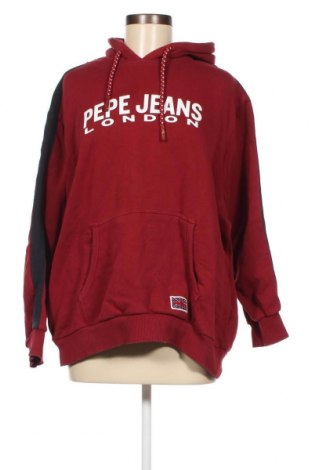 Γυναικείο φούτερ Pepe Jeans, Μέγεθος XXL, Χρώμα Κόκκινο, Βαμβάκι, Τιμή 33,87 €