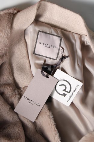Дамско палто Urbancode, Размер S, Цвят Бежов, Цена 62,59 лв.