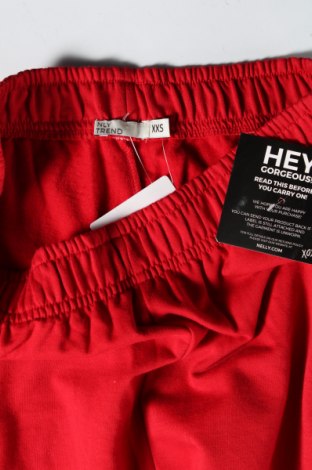 Γυναικείο αθλητικό παντελόνι Nly Trend, Μέγεθος XXS, Χρώμα Κόκκινο, Βαμβάκι, Τιμή 12,37 €