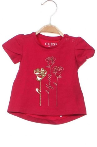 Tricou pentru copii Guess, Mărime 3-6m/ 62-68 cm, Culoare Mov, 95% bumbac, 5% elastan, Preț 82,29 Lei