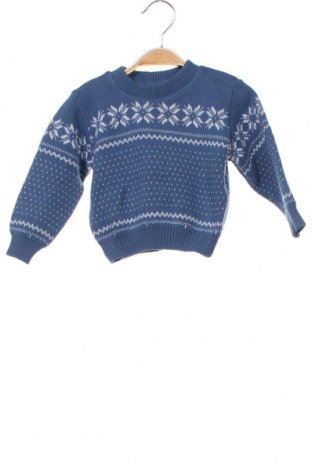 Детски пуловер, Размер 9-12m/ 74-80 см, Цвят Син, Цена 5,52 лв.