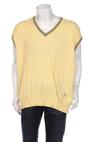 Мъжки пуловер, Размер XXL, Цвят Жълт, Памук, Цена 32,40 лв.