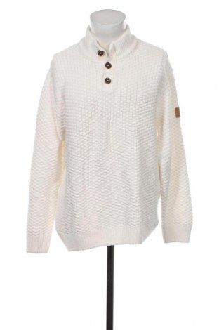 Ανδρικό πουλόβερ John Baner, Μέγεθος XL, Χρώμα Λευκό, Τιμή 15,59 €
