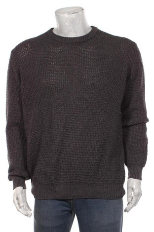 Мъжки пуловер Straight Up, Размер L, Цвят Сив, 50% памук, 50% полиакрил, Цена 32,40 лв.