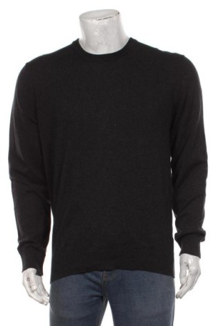 Мъжки пуловер WE, Размер L, Цвят Черен, 77% памук, 23% полиамид, Цена 47,70 лв.