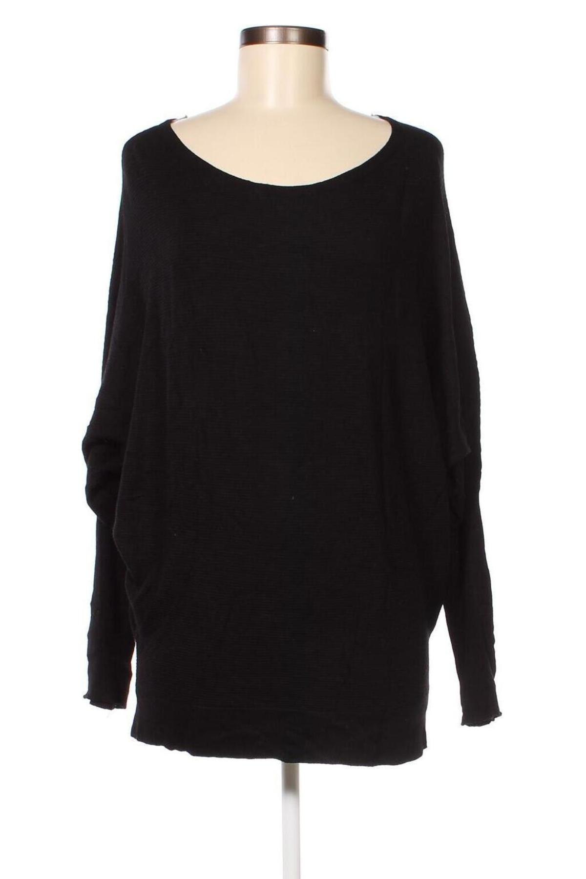 Дамски пуловер Miss E, Размер M, Цвят Черен, Цена 21,60 лв.