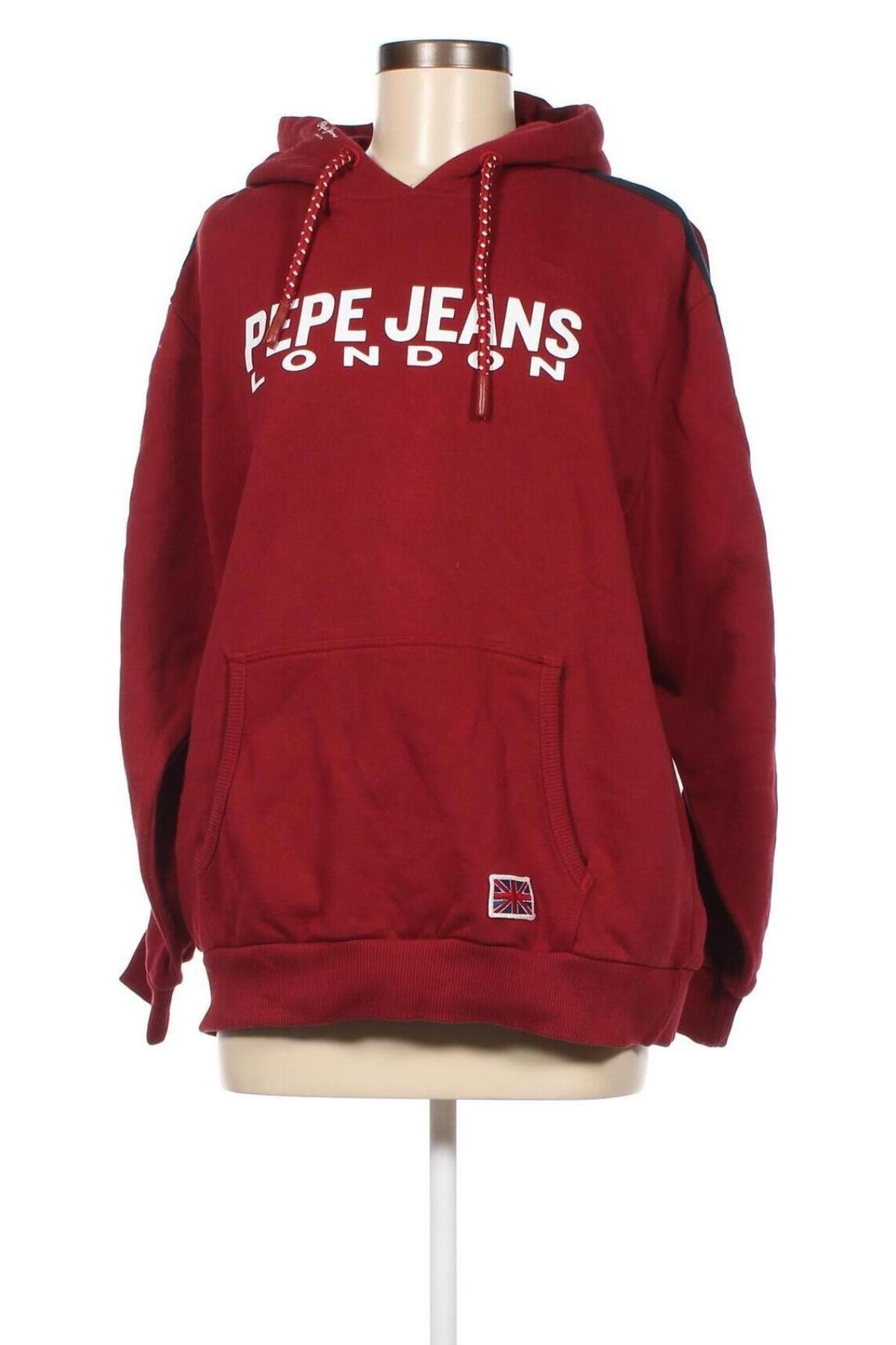 Γυναικείο φούτερ Pepe Jeans, Μέγεθος XL, Χρώμα Κόκκινο, Βαμβάκι, Τιμή 33,87 €