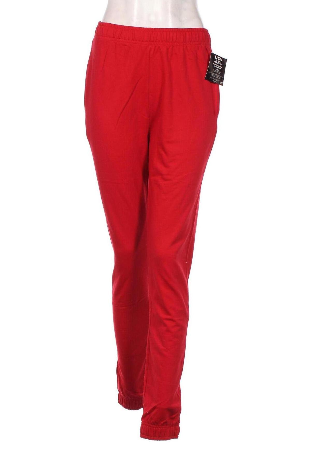 Γυναικείο αθλητικό παντελόνι Nly Trend, Μέγεθος S, Χρώμα Κόκκινο, Βαμβάκι, Τιμή 12,37 €