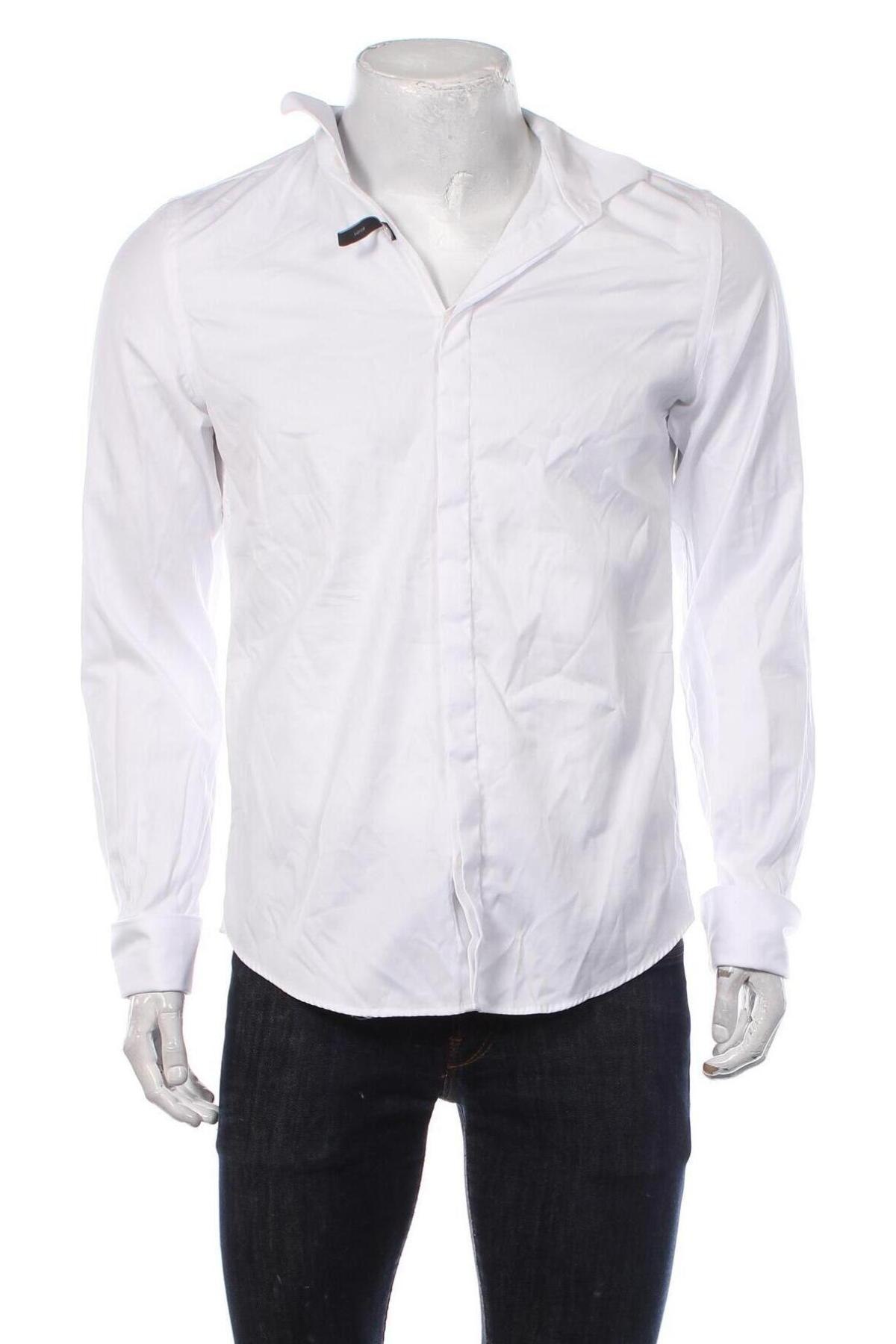 Мъжка риза Jake*s, Размер M, Цвят Бял, Цена 31,68 лв.
