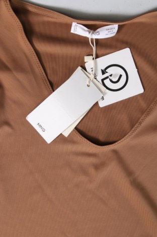 Дамска блуза - боди Mango, Размер M, Цвят Бежов, Цена 29,21 лв.