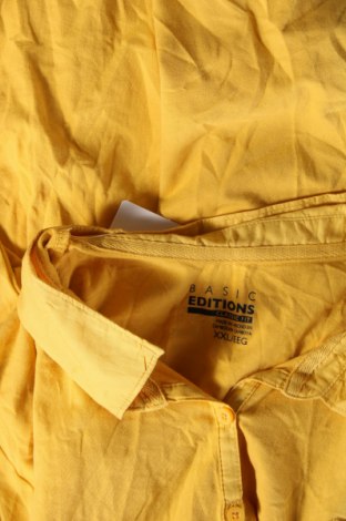 Γυναικεία μπλούζα Basic Editions, Μέγεθος XXL, Χρώμα Κίτρινο, Τιμή 9,72 €