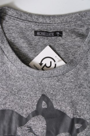 Γυναικεία μπλούζα Blind Date, Μέγεθος S, Χρώμα Γκρί, Τιμή 3,76 €