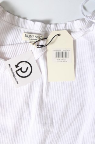 Γυναικεία μπλούζα Brave Soul, Μέγεθος S, Χρώμα Λευκό, Τιμή 7,42 €