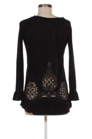 Дамска блуза Desigual, Размер XS, Цвят Черен, Цена 17,69 лв.