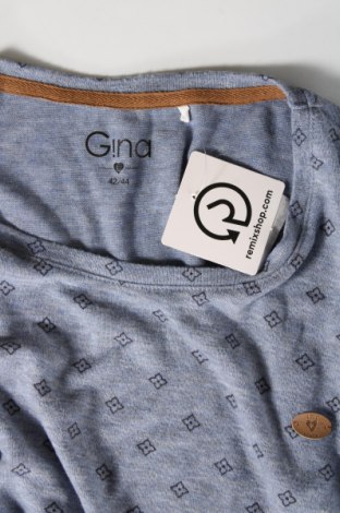 Дамска блуза Gina, Размер L, Цвят Син, Цена 7,03 лв.