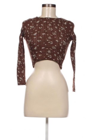 Γυναικεία μπλούζα Jennyfer, Μέγεθος XXS, Χρώμα Καφέ, Τιμή 3,68 €