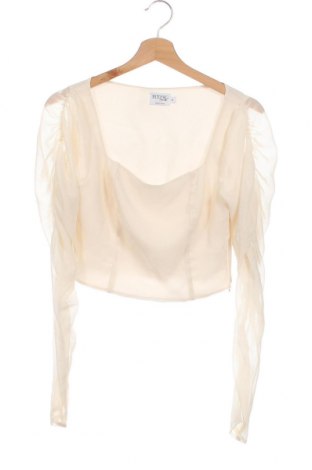 Дамска блуза NA-KD, Размер XS, Цвят Екрю, Цена 22,19 лв.