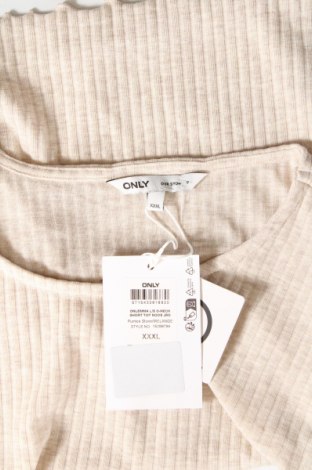 Γυναικεία μπλούζα ONLY, Μέγεθος 3XL, Χρώμα  Μπέζ, Τιμή 3,09 €